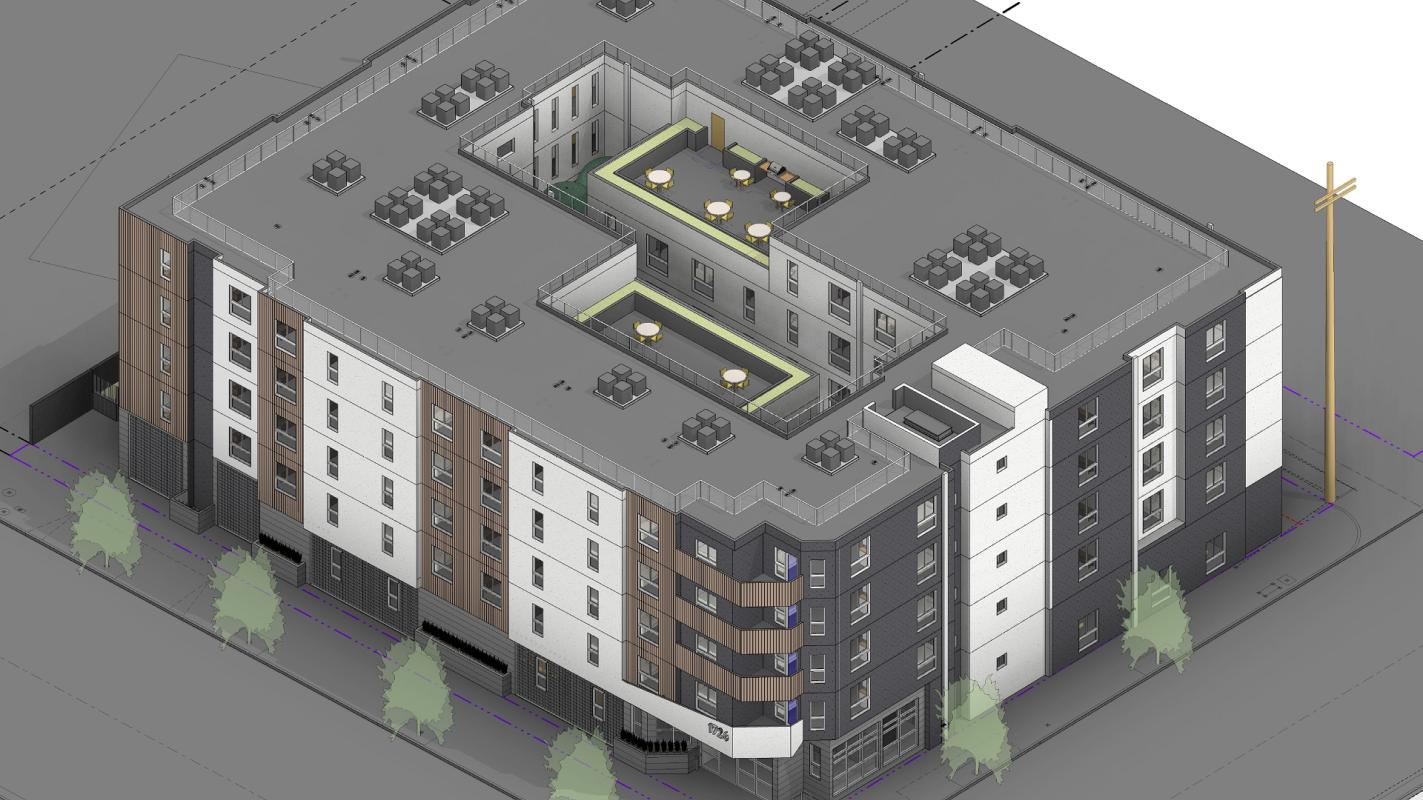 Five-story, 90-unit apartment building planned at 1742 W